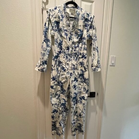 Anthropologie Lucienne Belted Romper Size 4 - Picture 3 of 9